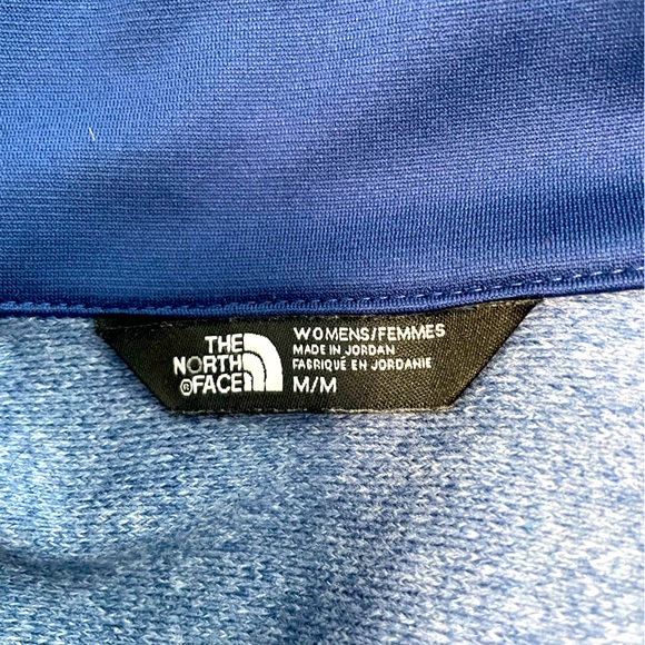 North Face blue 1/4 Zip Pullover Size M - Picture 7 of 7